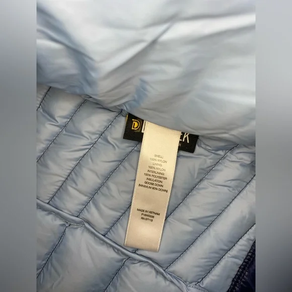 Eastern Mountains Sports EMS Downtek Goose Down Puffer Jacker Size Small Navy - Picture 4 of 7